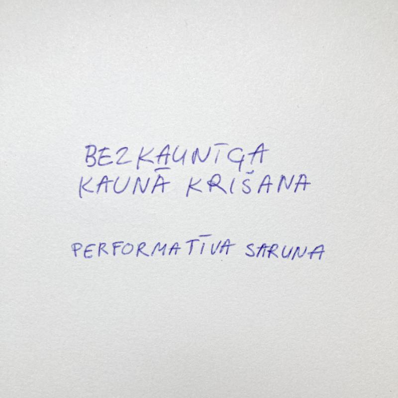 Bezkaunīga kaunā krišana - performatīva saruna