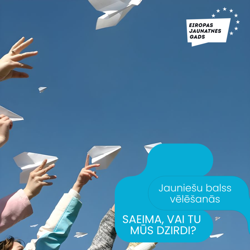 Diskusija "Jauniešu balss vēlēšanās - Saeima, vai Tu mūs dzirdi?"