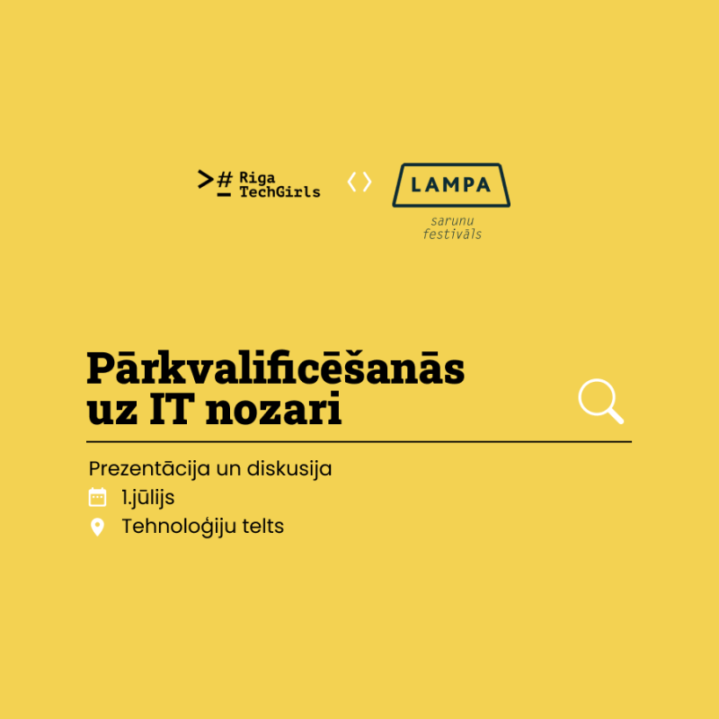 Pieredzes stāsti un diskusija "Pārkvalificēšanās uz IT nozari"