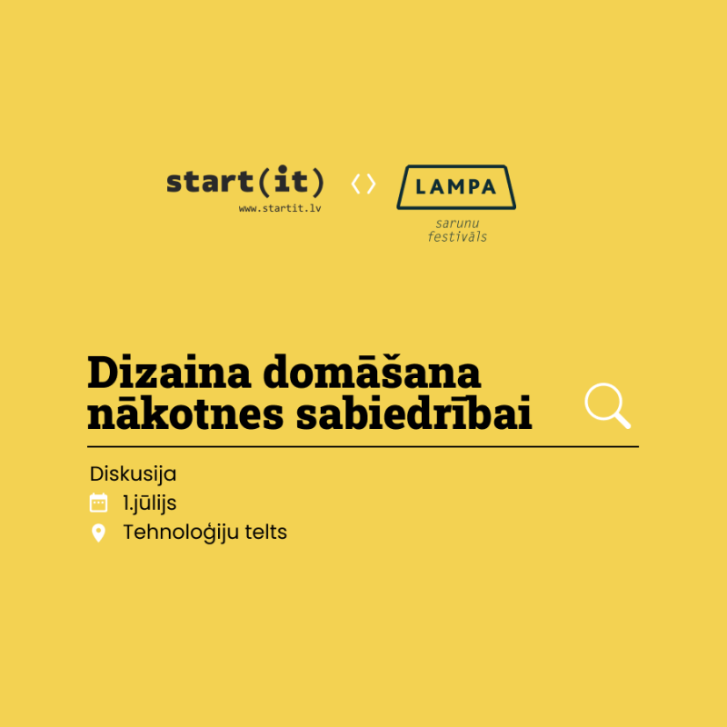 Diskusija "Dizaina domāšana nākotnes sabiedrībai"