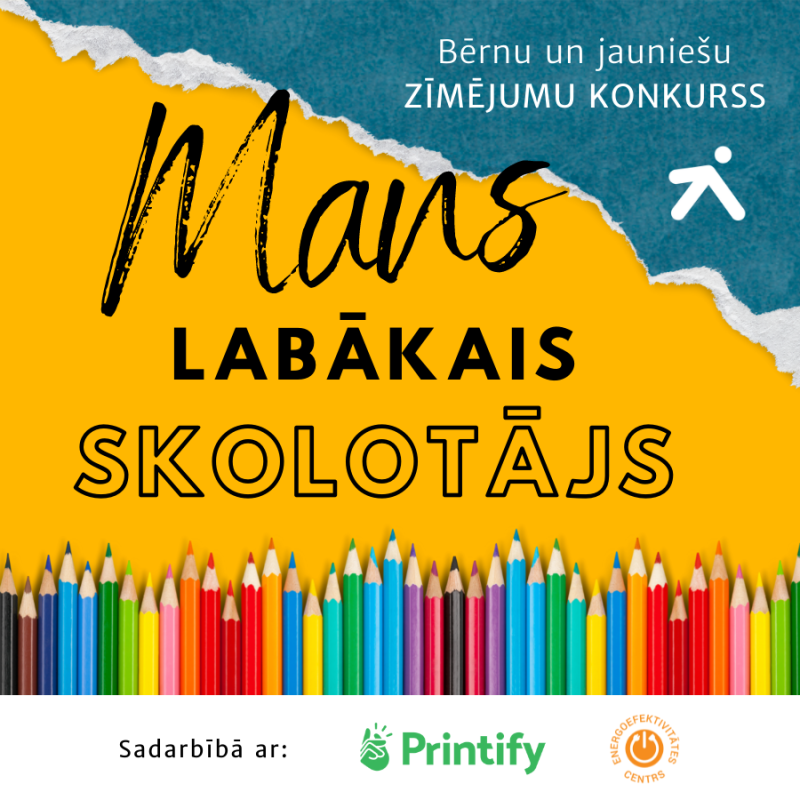 Zīmējumu konkurss bērniem "Mans labākais skolotājs"