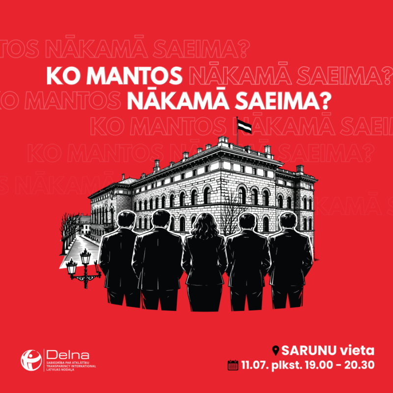 Diskusija "Ko mantos nākamā Saeima?"