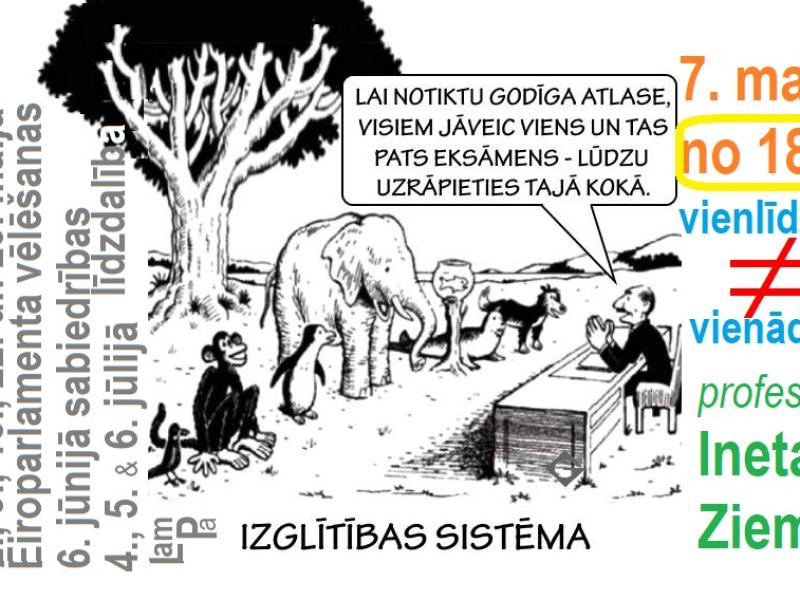 Saruna "Vienlīdzības princips vispārējā izglītībā"