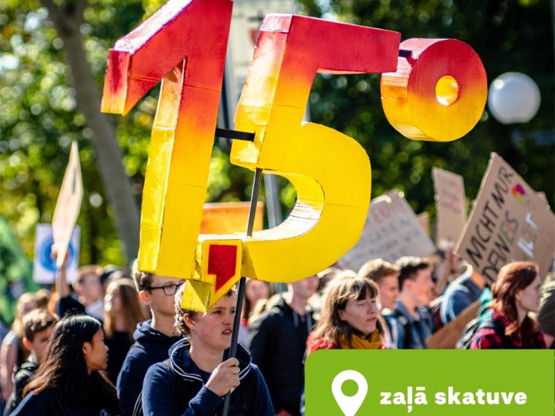 Interaktīva diskusija ar intensīvu balsošanu "Kad man būs gana? Klimata rīcību cepiens"
