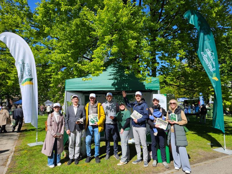 "Zaļo un Zemnieku savienības" telts