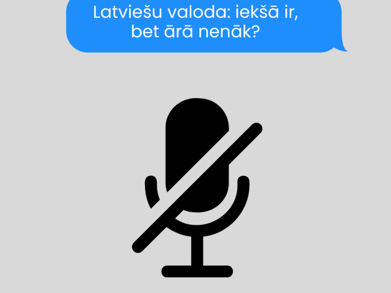 Saruna "Latviešu valoda: iekšā ir, bet ārā nenāk?"