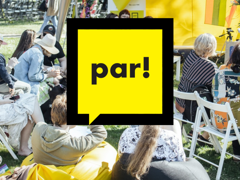 Kustības "Par!" līdzdalības sarunu telts