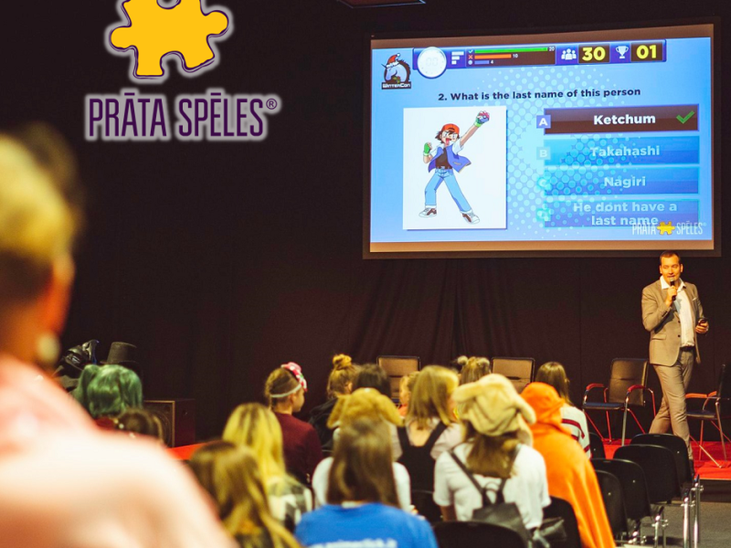 Izklaidējoša erudīcijas spēle "Prāta Spēles"