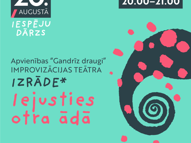 Apvienības GANDRĪZ DRAUGI improvizācijas teātra izrāde "Iejusties otra ādā"