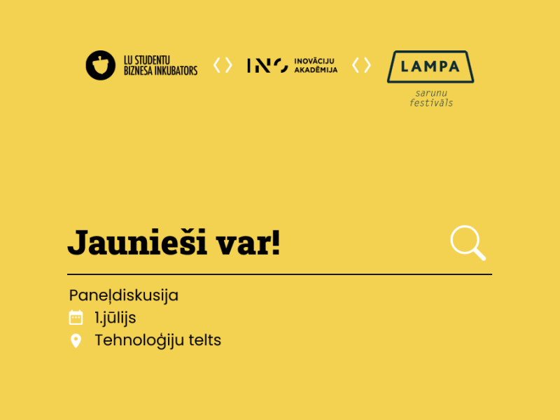 Paneļdiskusija “Jaunieši var!”