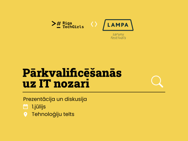 Pieredzes stāsti un diskusija "Pārkvalificēšanās uz IT nozari"