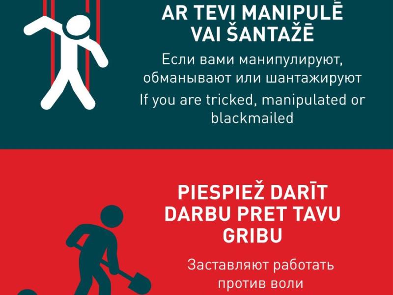 Dramatiska saruna "Esi pasargāts no cilvēktirdzniecības!"