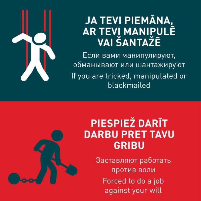 Dramatiska saruna "Esi pasargāts no cilvēktirdzniecības!"