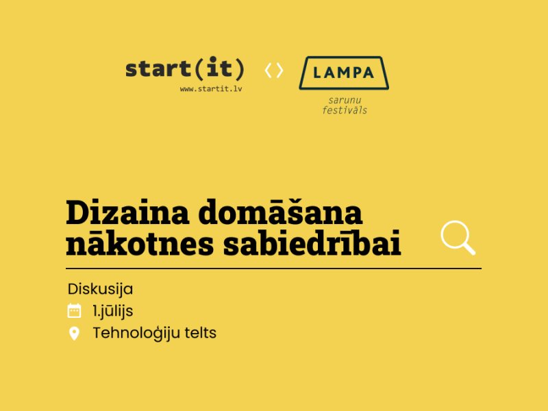 Diskusija "Dizaina domāšana nākotnes sabiedrībai"