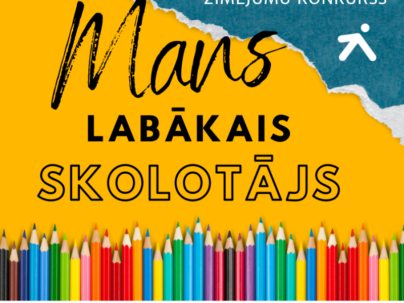 Zīmējumu konkurss bērniem "Mans labākais skolotājs"