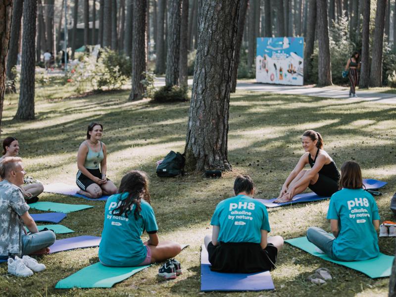 Vingrošana un lekcija "Puse latviešu mirst no asinsrites sistēmas slimībām - neesi viens no viņiem!"