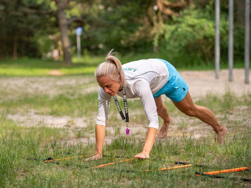 Rīta vingrošana ar liepājniekiem