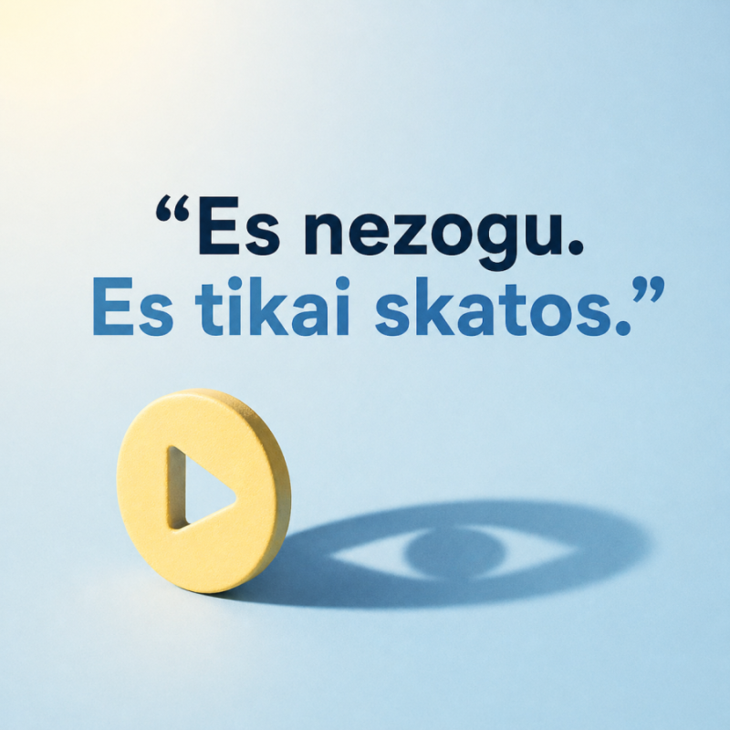 Diskusija "Es nezogu. Es tikai skatos."
