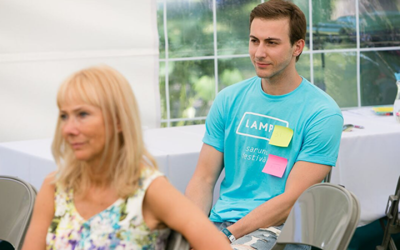 Bez tevis tam nav nozīmes! Piesakies par brīvprātīgo sarunu festivālā Lampa. 