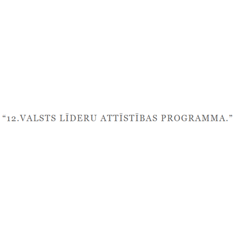 Valsts līderu attīstības programma "12"