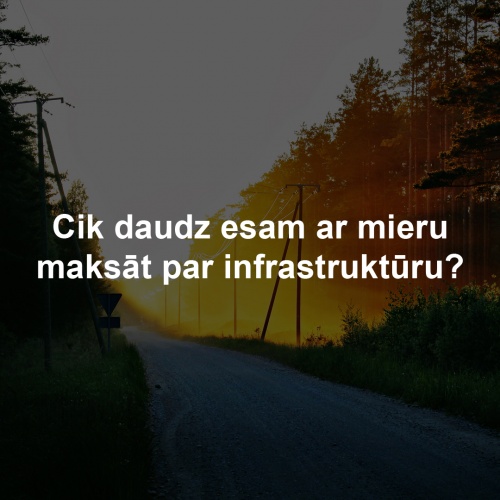 Diskusija "Cik daudz sabiedrība ir ar mieru maksāt par infrastruktūru un tās uzturēšanu?"