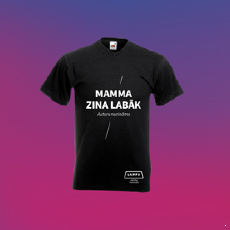 Vīriešu T-krekls / MAMMA ZINA LABĀK